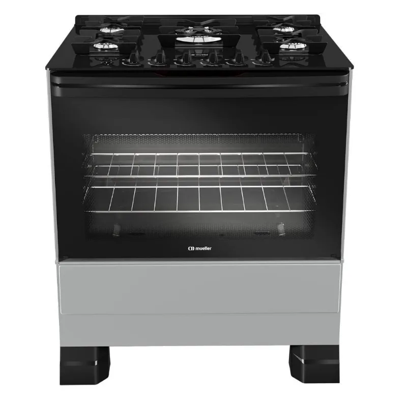 Fogão De Piso 5 Bocas Mueller Tripla Chama Mfv5bf - Bivolt - Mueller
