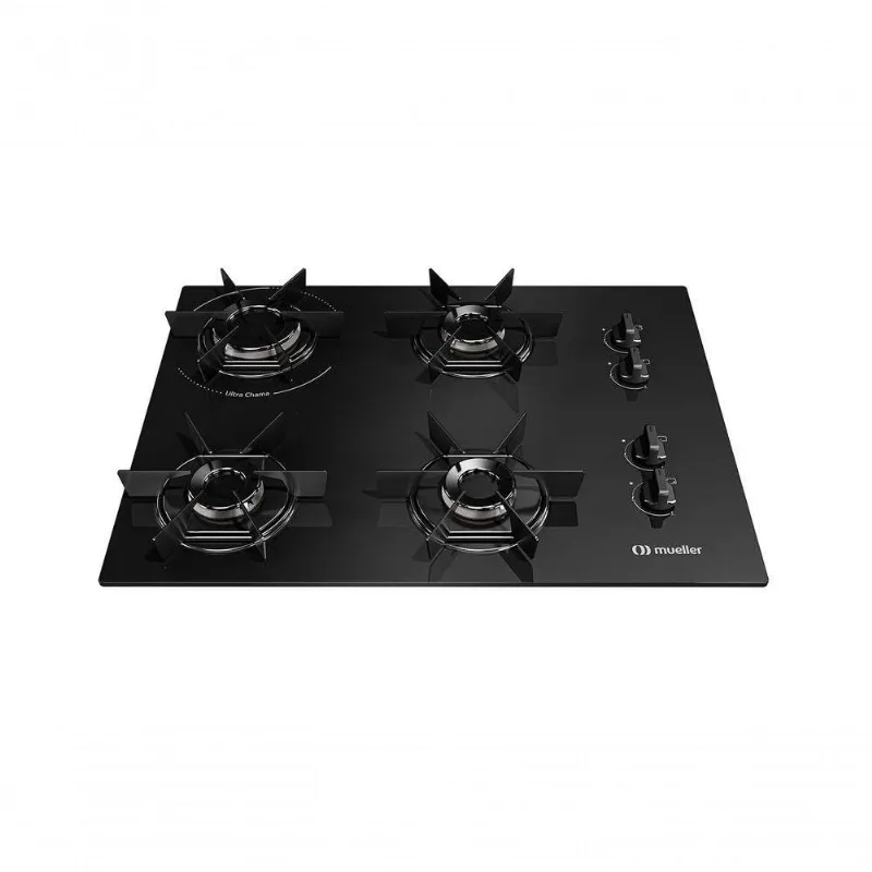 Cooktop Mueller 4 Bocas Com Queimador Ultra Chama MCG4BB Bivolt - Mueller
