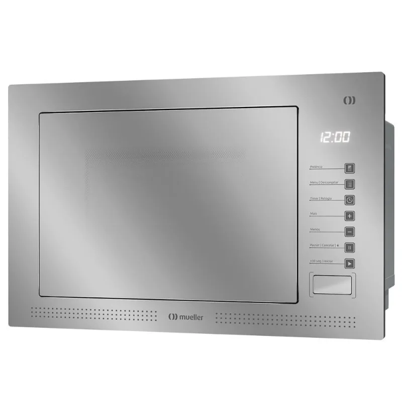 Micro-ondas De Embutir Mueller 25 Litros Espelhado MME25K Cinza 220V - Mueller