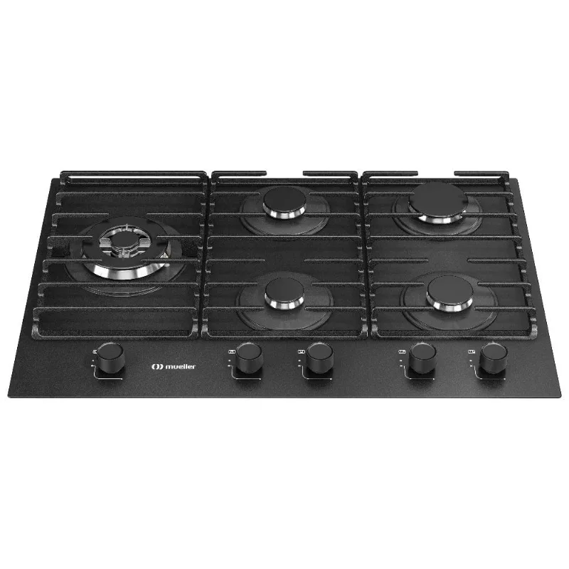 Cooktop 5 Bocas Mueller Antiaderente Preto MCG5BN Bivolt - Mueller