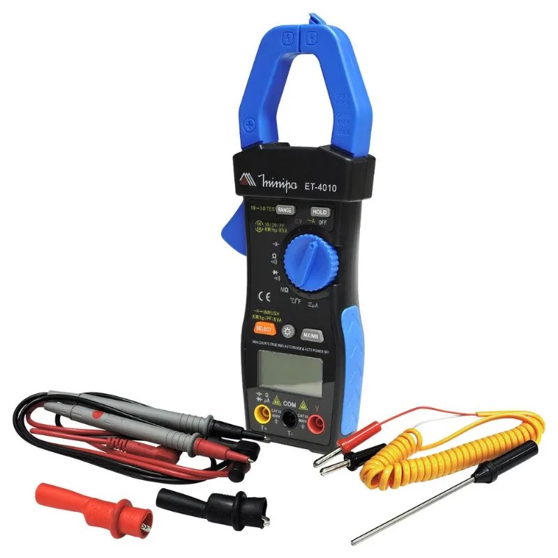 Alicate Wattímetro Digital CAT III 600V True RMS Minipa ET-4010 ET-4010 - MINIPA