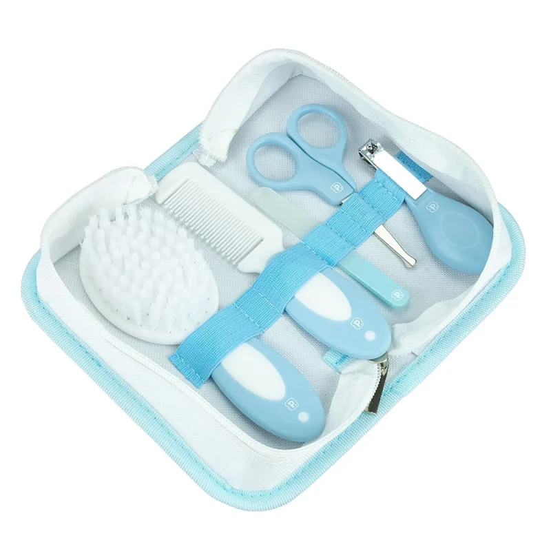 Kit Higiene Para Bebê 5 Pçs C/ Nécessaire Azul - Pimpolho - Pimpolho