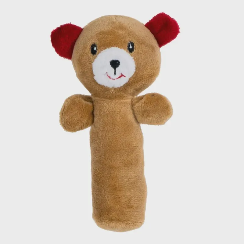 Chocalho de pelúcia Didático Pimpolho + 0 meses Urso
