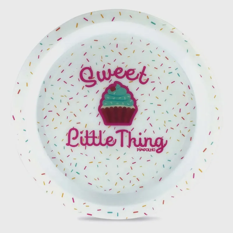 Prato infantil microondas E freezer pimpolho Cup cake 21 cm