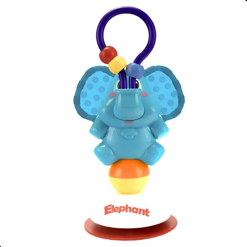 Pimpolho Brinquedo De Cadeirão Elefante Azul Estimulação Sensorial 6 A 36 Meses