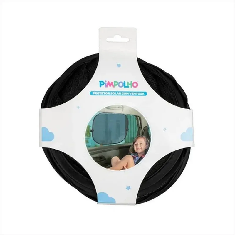 Protetor Solar Para Carro Pimpolho Com Ventosa Preto 94091 (MP)