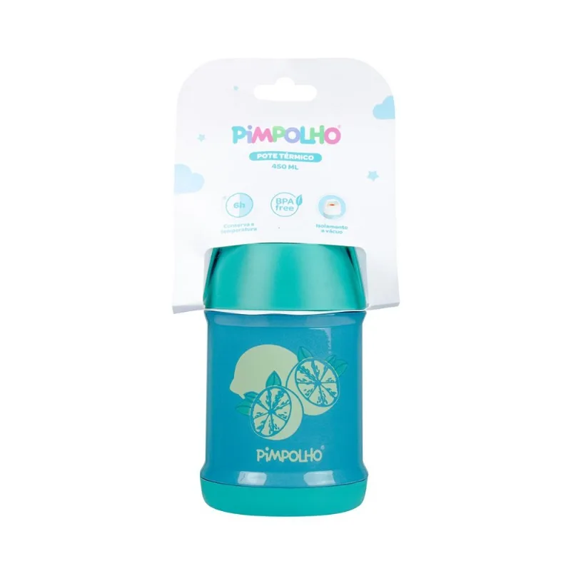 Pote Térmico Pimpolho 450ml Verde Limão (MP)
