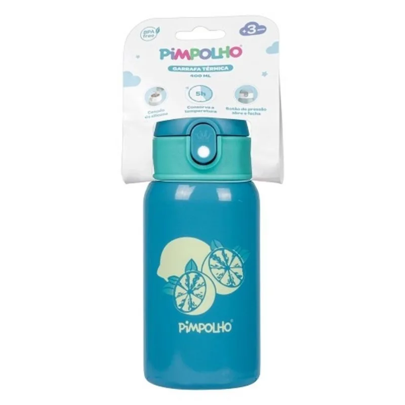 Garrafa Térmica Infantil Limão 400ml Verde 94731 (MP)
