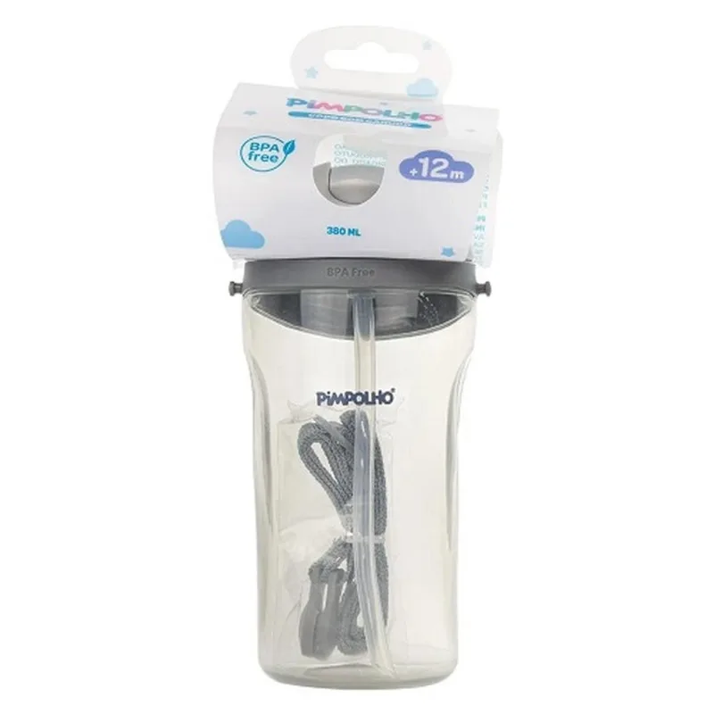 Copo Infantil Pimpolho 380ml Cinza 96751 (MP)
