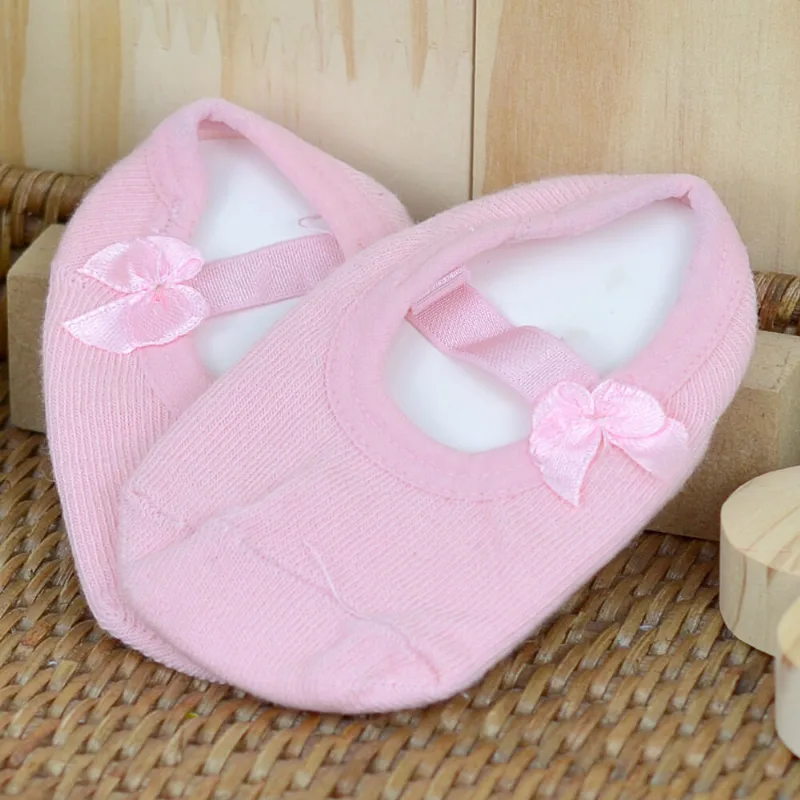 Meia Sapatilha Antiderrapante Lacinho Rose Rose - 16 a 20