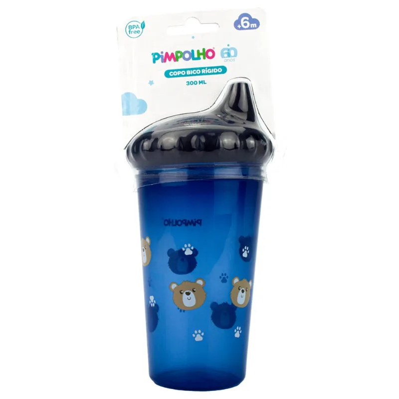 Copo Bico Rigido Pimpolho 300ml 6m + Marinho Urso 97973