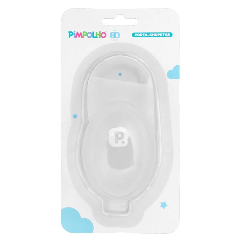 Porta Chupeta Pimpolho Neutro Transparente 98591