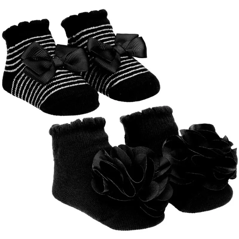 Kit Meia RN Pimpolho Festinha Preta 2 Pares 97044 (MP)