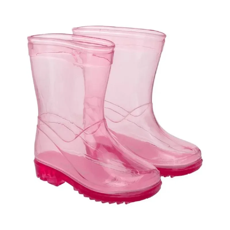 Galocha Infantil Pimpolho N°32/33 Rosa Transparente (MP)