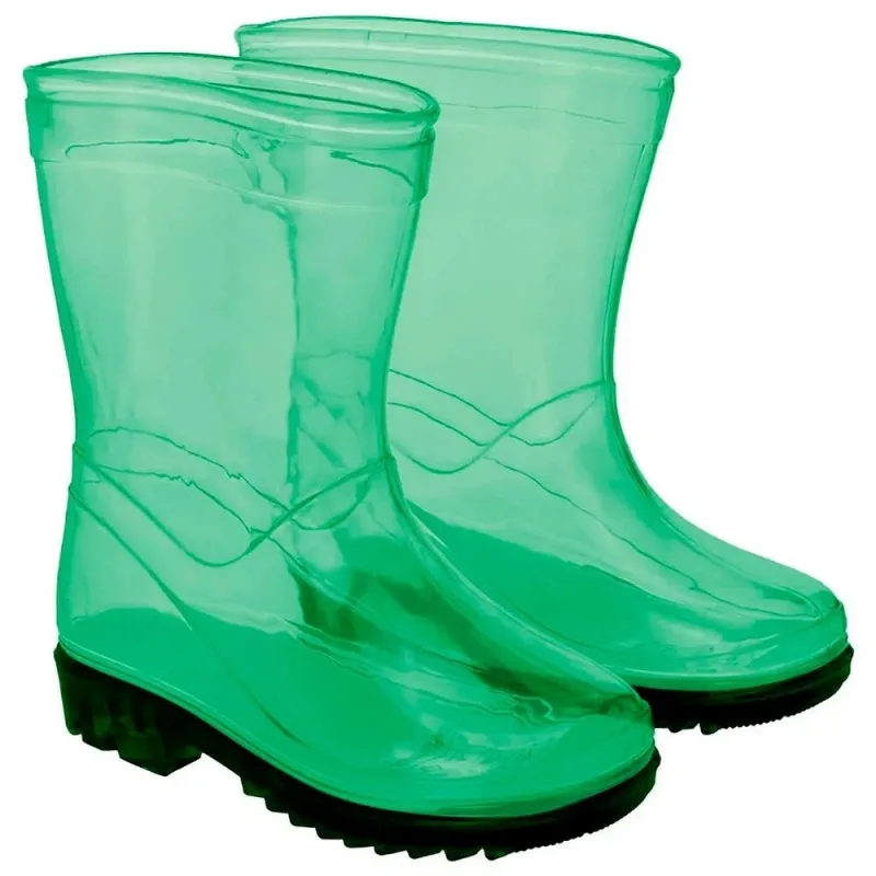 Galocha Infantil Pimpolho N°32/33 Verde Transparente (MP)