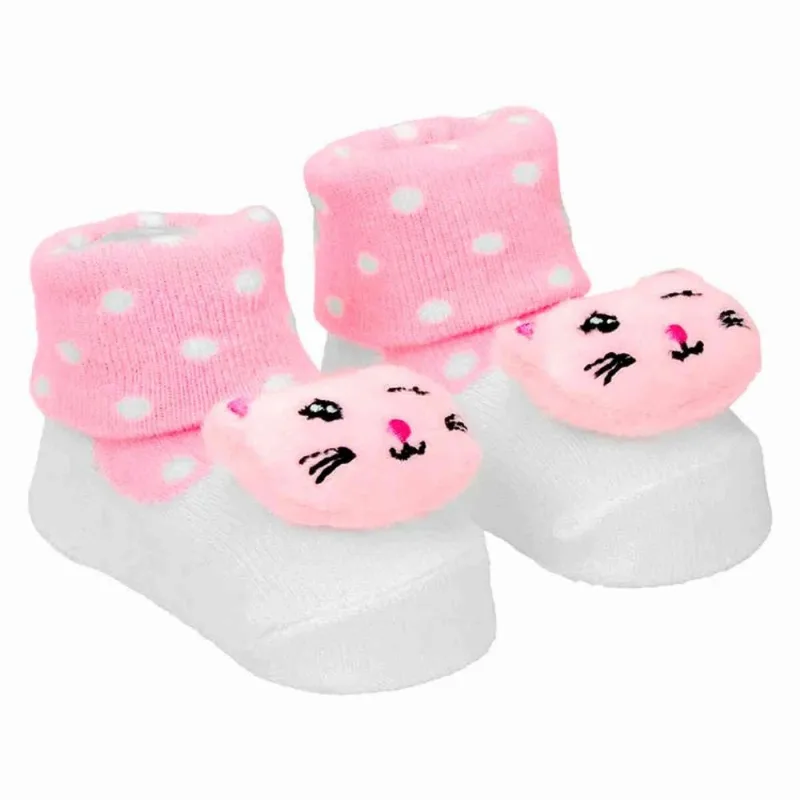 Meia RN Pimpolho Bichinho Gato Rosa 97711 (MP)