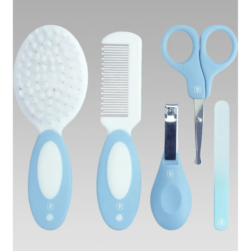 Kit Higiene para Bebê com 5 itens e Nécessaire Azul - 8801 Azul - 8801