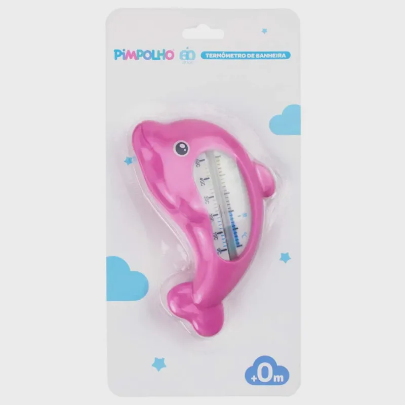 Termômetro de banheira pimpolho golfinho divertido + 0M rosa