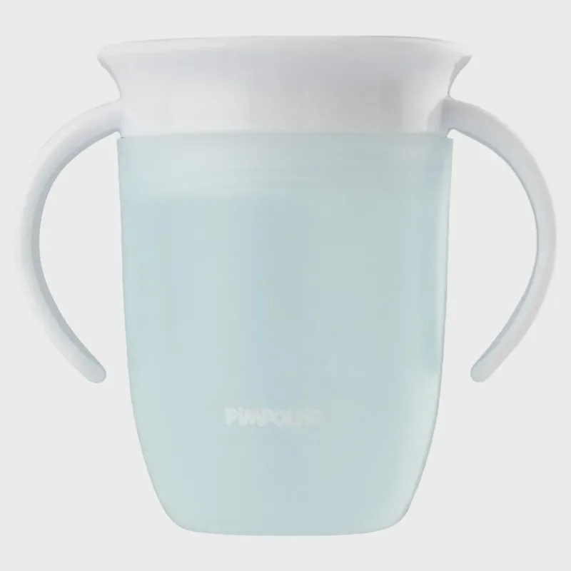 Copo de treinamento 210ML pimpolho + 6M bpa free azul E rosa