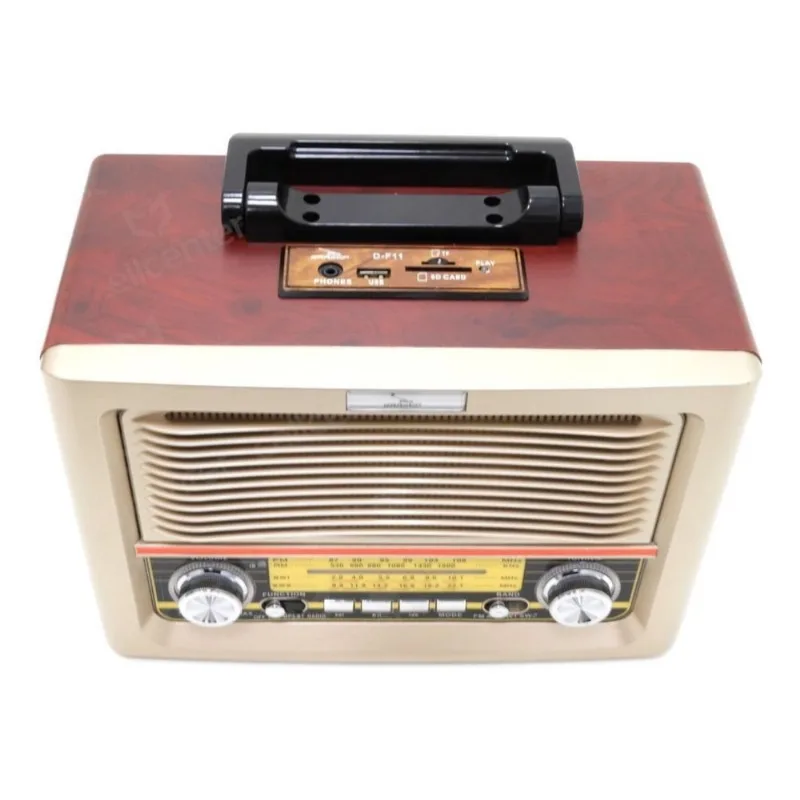 Radio Retro Vintage Portátil Bluetooth AM/ FM/ USB/ SD