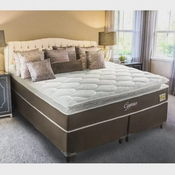Cama Box Queen 158x198x71cm Latex Cygnus Montreal - Não Disponível