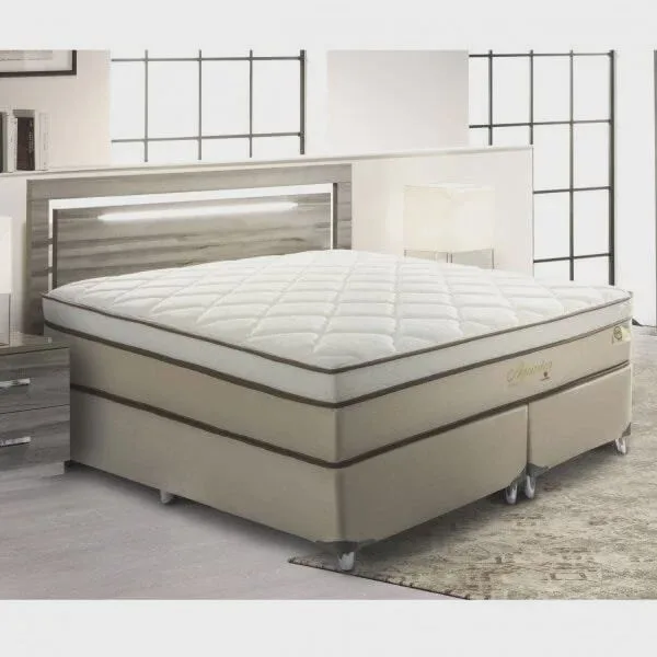 Cama Box King 193x203x71cm Aquarius Visco Montreal - Não Disponível - Móveis