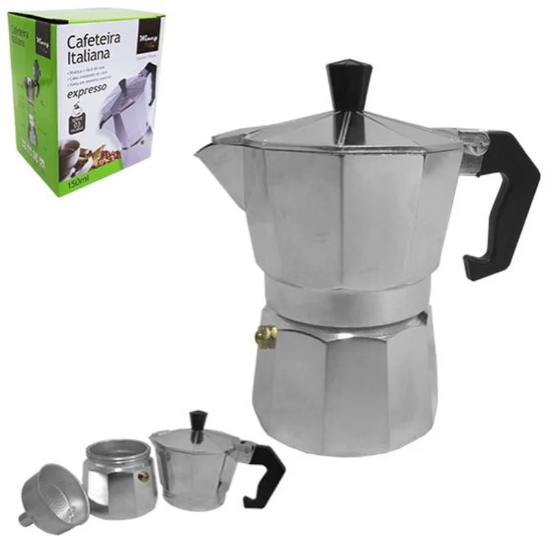 CAFETEIRA ITALIANA 3 XIC ALUMINIO (CZE08015) - WINCY