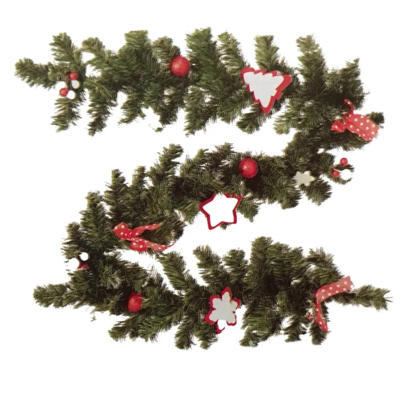 Festão Aramado Natalino Decorado 180cm - Saldão
