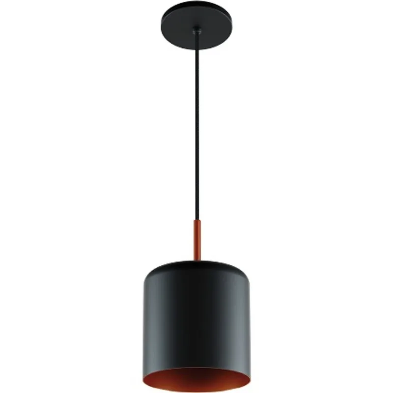 Pendente Inspire M 1xe27 Preto Fosco Bronze