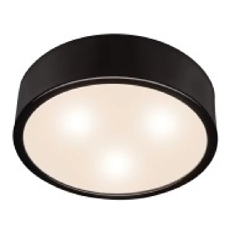 PLAFON LUNA PRETO 3xE27 (SOQUETE) 42CM 127/220V (40W) - ORLUCE