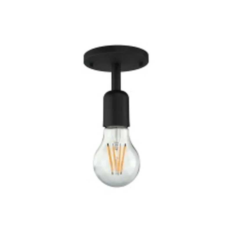 Plafon Edison Preto 1xe27 (Soquete) 127/220v (40w) Orluce