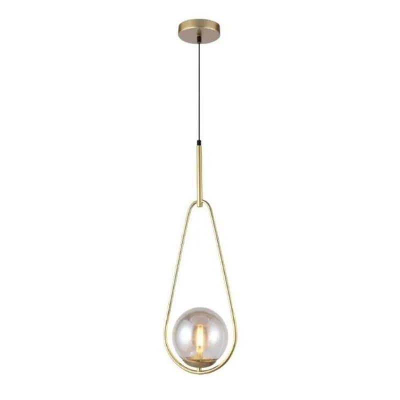 Pendente Pêndolo G9 Âmbar Dourado Orluce