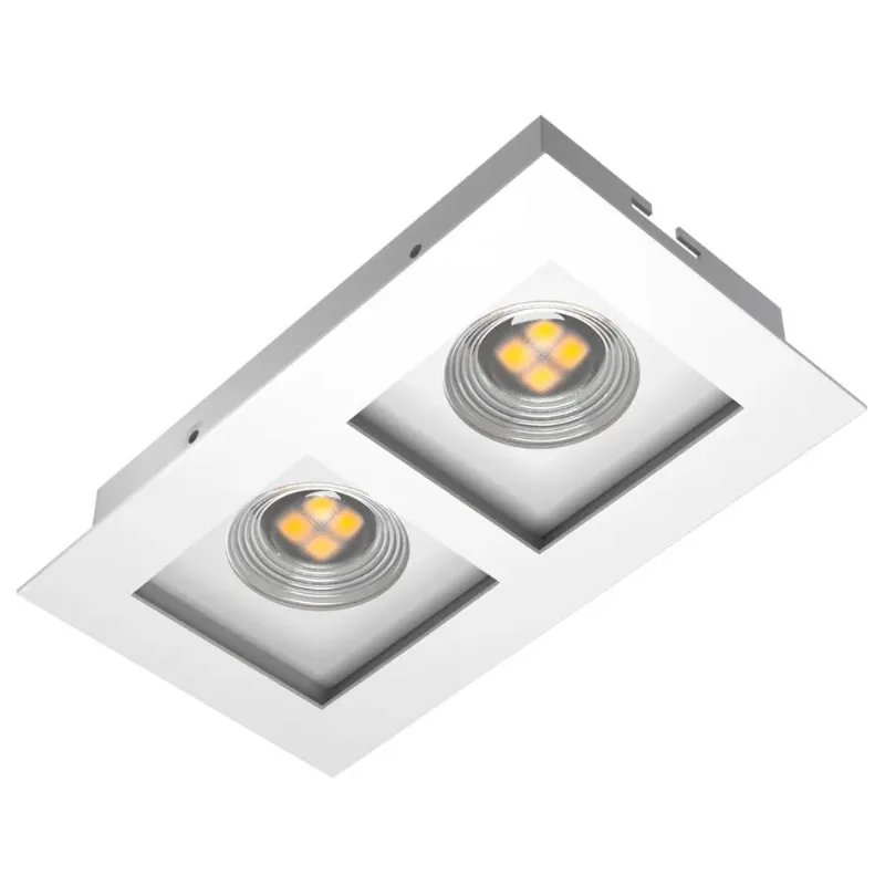 Spot de Embutir 2 Luzes para Lâmpada PAR16 GU10 Branco Orluce Spot de embutir par16 2 luzes gu10 bcm-bcm ORLUCE