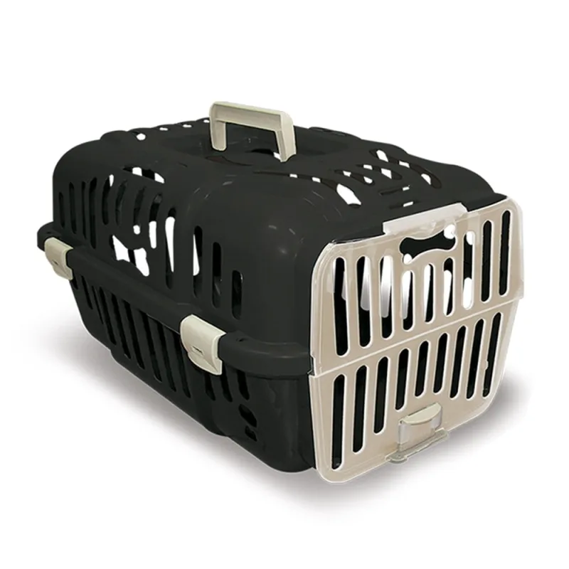 Caixa de Transporte Gato Cachorro Pequeno Porte N1 Preta - Não Disponível
