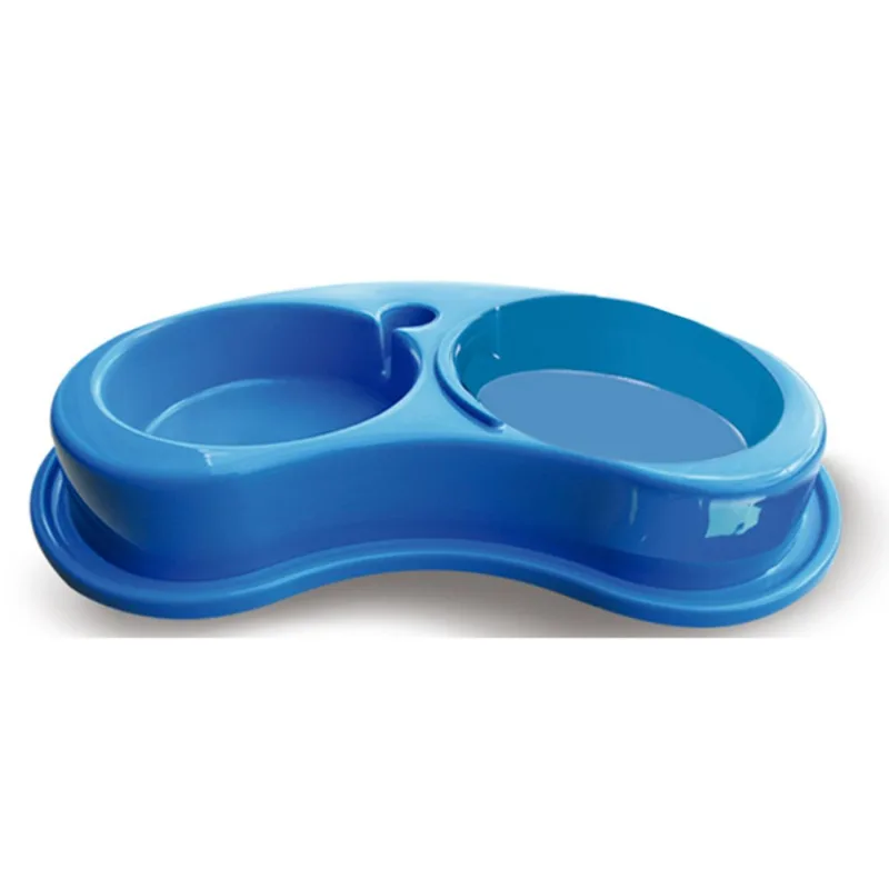 Comedouro Anti-formiga Joy Duplo P/caes e Gatos 600ml - P Azul