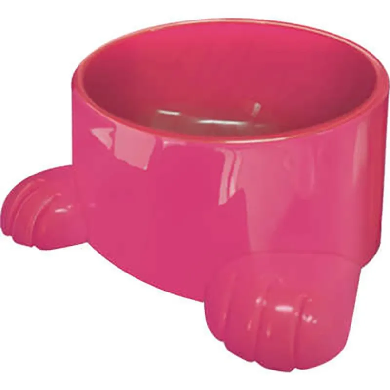 Comedouro P/ Caes e Gatos Com Patas N3 - 1400ml Rosa