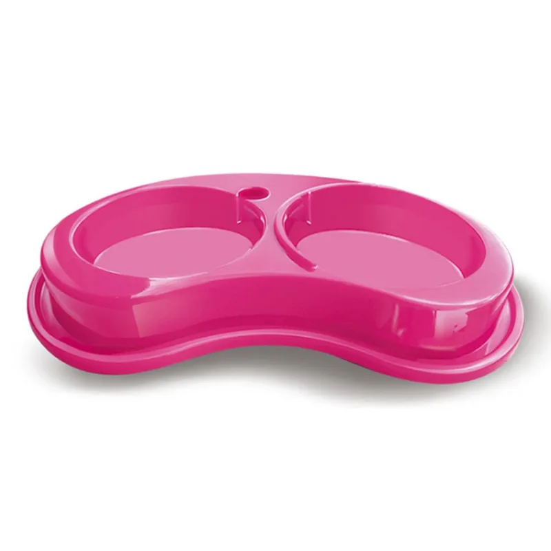 Comedouro Anti-formiga Joy Duplo P/caes e Gatos 600ml - P Rosa
