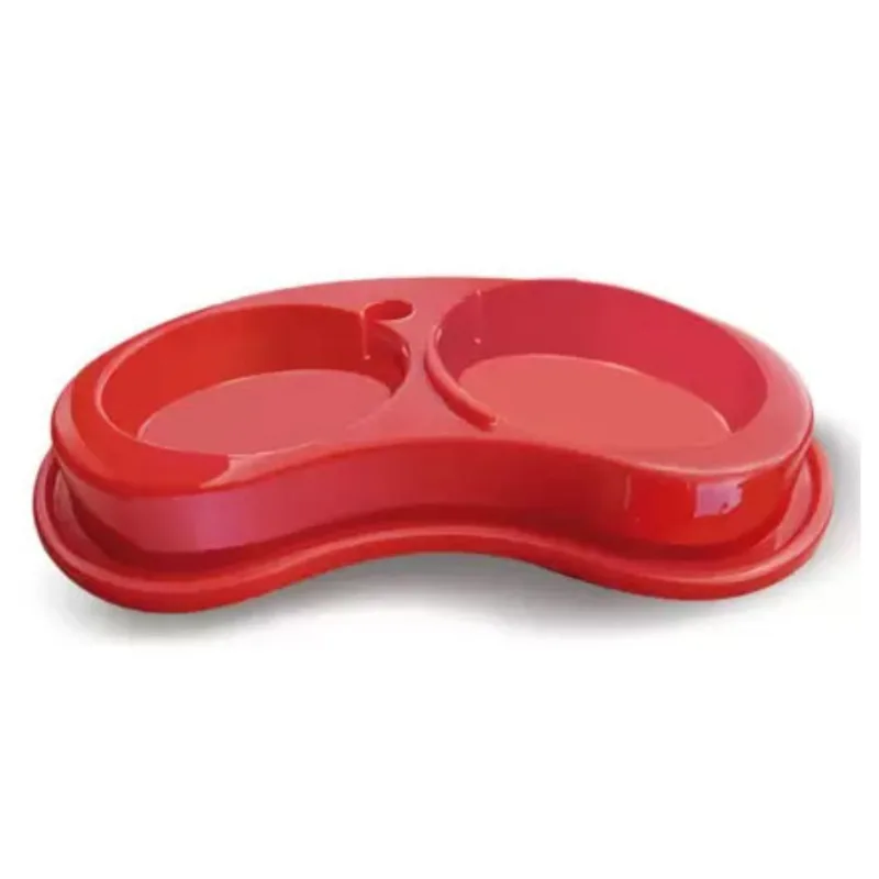 Comedouro Anti-formiga Joy Duplo P/caes e Gatos 600ml - P Vermelho