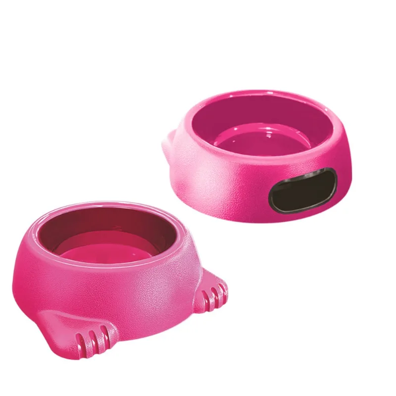 Comedouro Glamour P/caes e Gatos N2-500ml Rosa