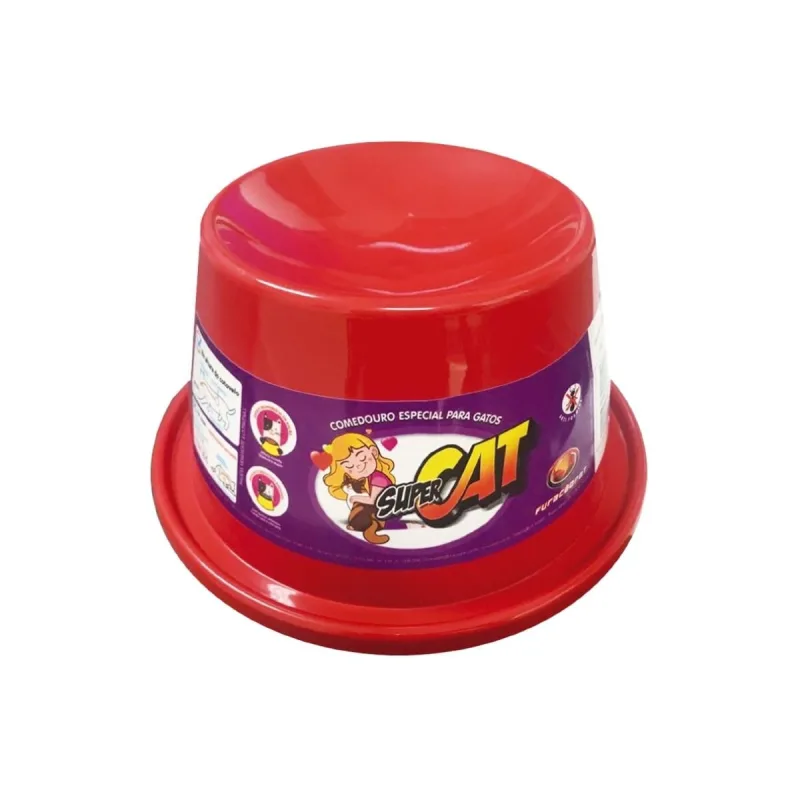 Comedouro Especial Para Gatos Super Cat 200ml - Furacão Pet - Furacão Pet