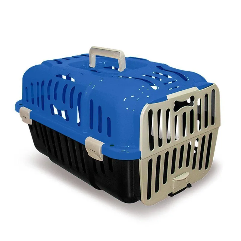 Caixa De Transporte Gato Cachorro Pequeno Porte N1 Azul - Não Disponível - Pet Shop