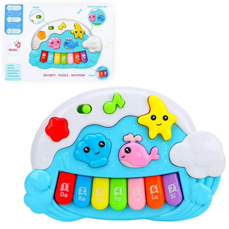 Pianinho Piano Musical Brinquedo Infantil Bebês E Crianças