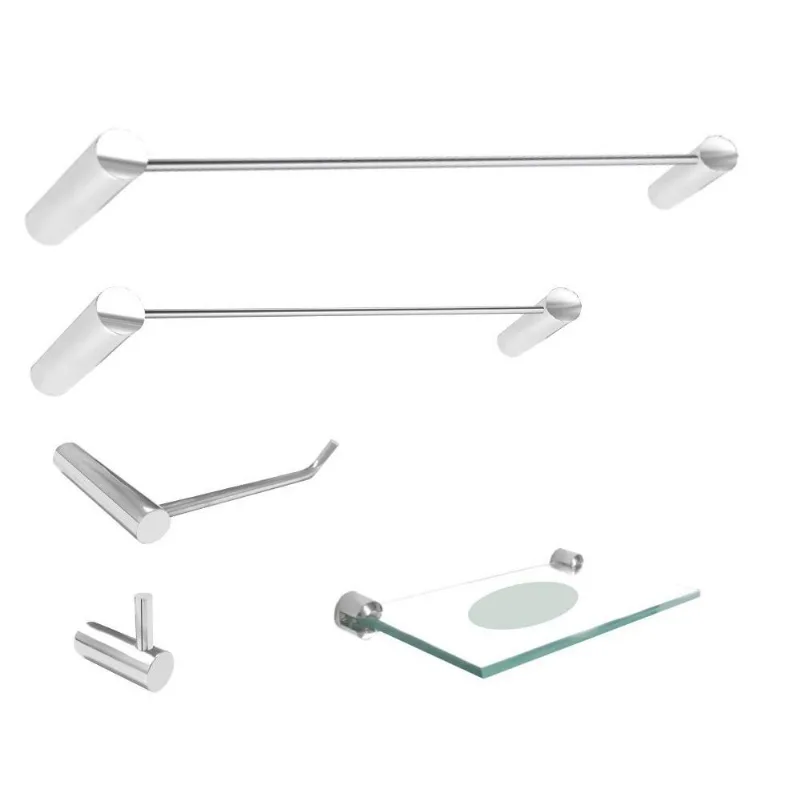 Kit Acessórios Para Banheiro 5 Peças Slim 501Sla Grego Metal