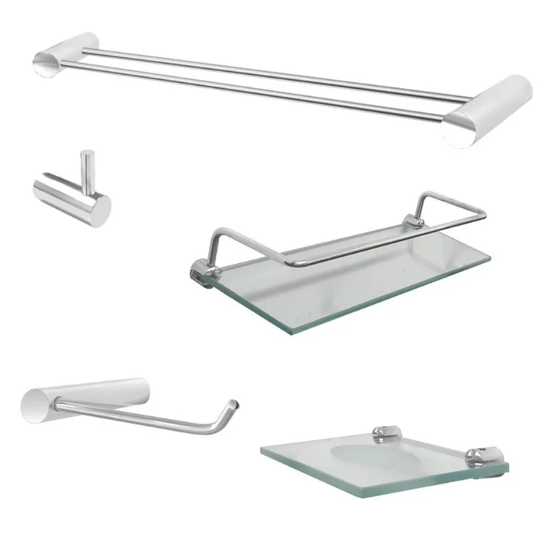 Kit Acessórios Banheiro 5 Peças Prateleira Plus 507Pl Grego