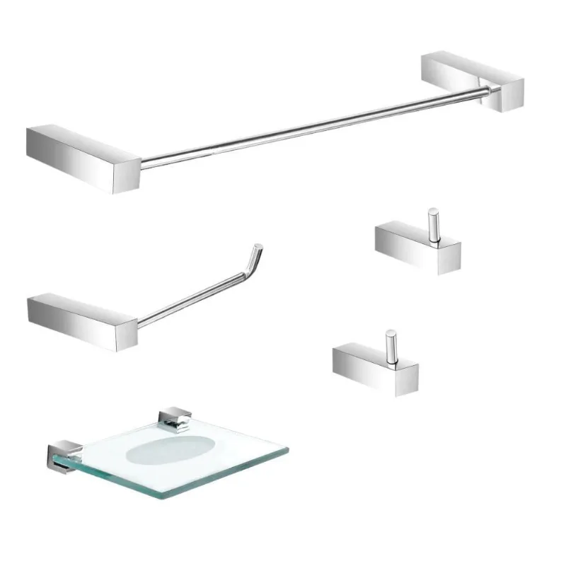 Conjunto Acessórios Para Banheiro 5 Peças Prátika 825Pka