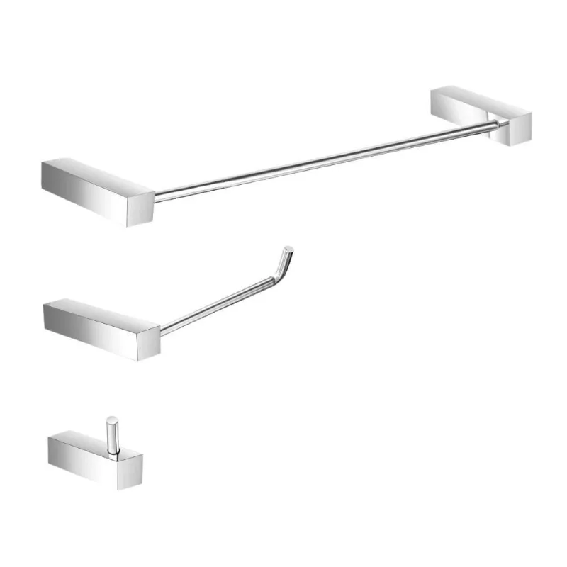 Kit De Banheiro Acessórios Metal Prátika 826Pk Grego Metal