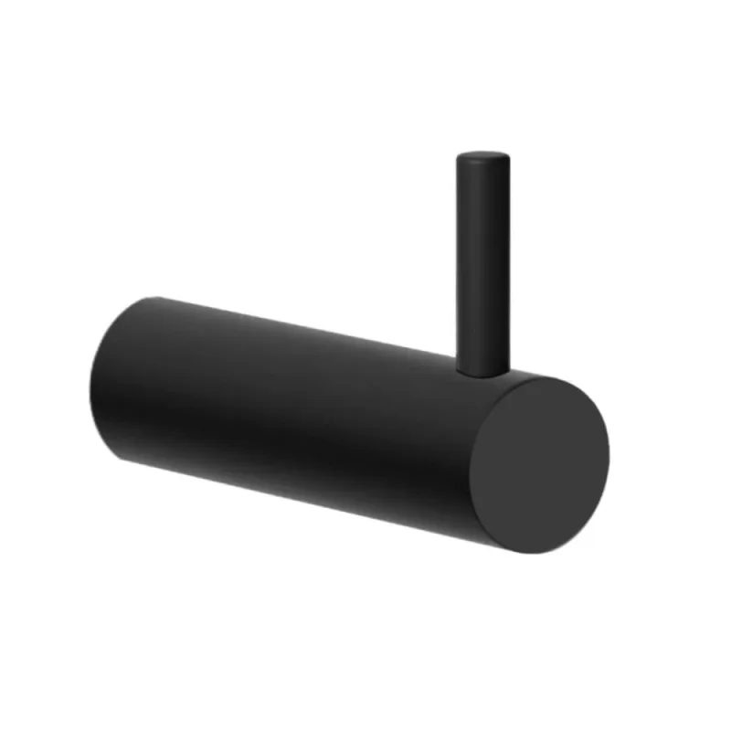 Cabide Para Banheiro Orion Preto Fosco Grego Metal - OUTRAS