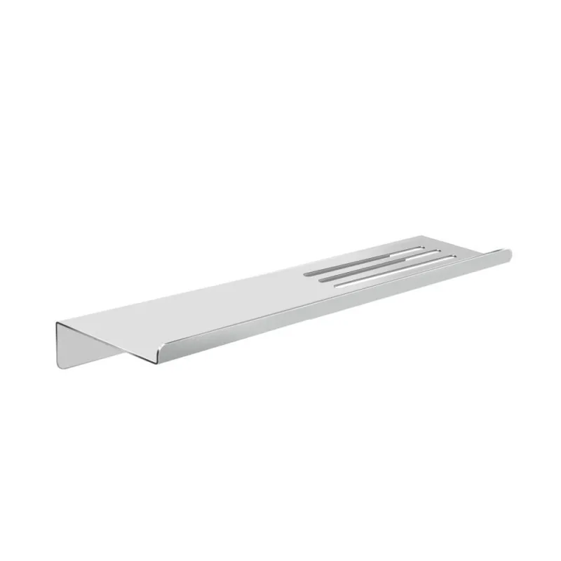Prateleira Suporte Canto Para Banheiro Alto Brilho Grega Aço Inox 30cm - OUTRAS - Casa E Construção