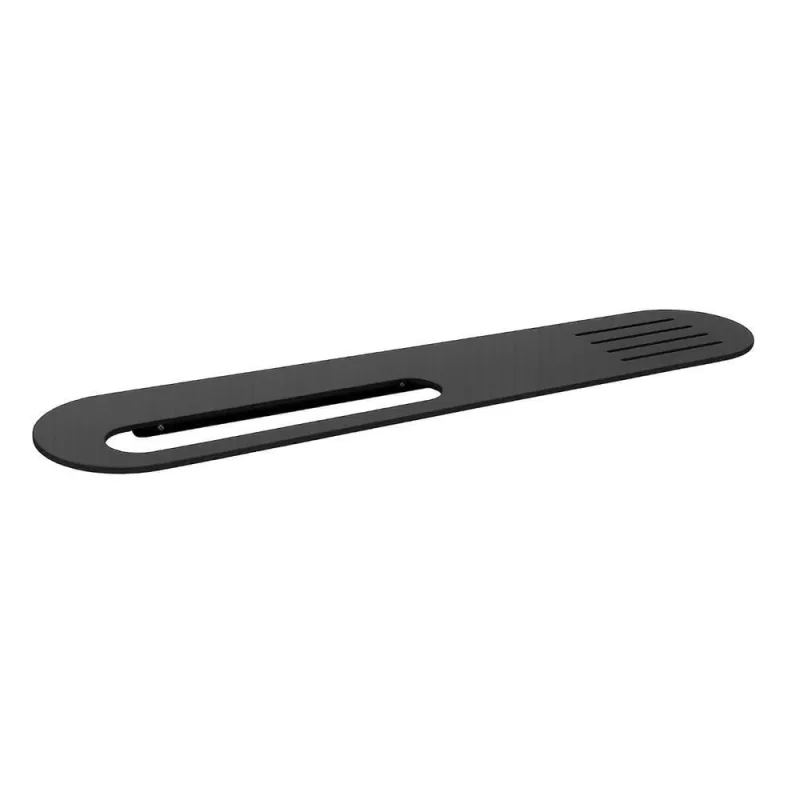 Prateleira Com Toalheiro Para Banheiro Preto Fosco Agata 60cm - OUTRAS - Utilidades Domesticas