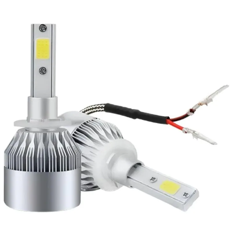 Kit Lâmpada Automotiva Led H1 Para Farol Ultra Led V10 Mini 6500k Branco 30w 12v Force One